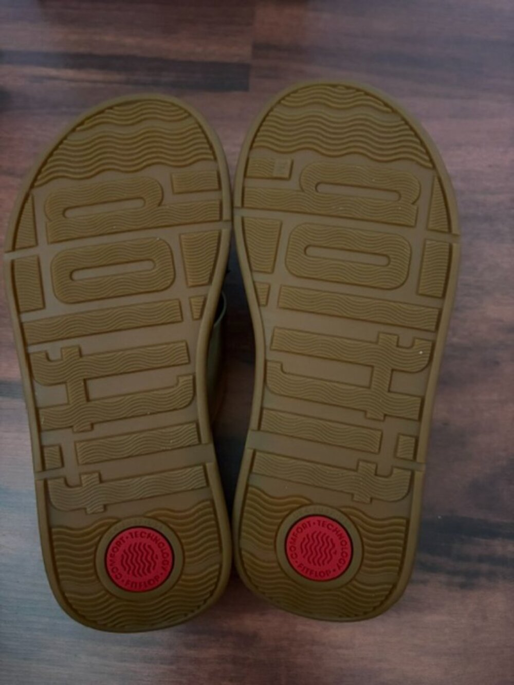 FitFlop F-Mode Jewel Deluxe Leather Cross Slides Platino Women’s US 6 / EU 37 - Picture 4 of 5